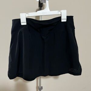 Asics Black Athletic Skirt with built in shorts